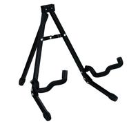 Ortega Guitars Foldable Guitar Stand - Foldable Guitar Stand for Acoustic and Electric Guitars - Aluminum, Black (OPGS-2BK)