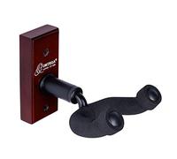 Ortega Guitars Guitar Hanger Accessories - Wall Mount for Guitar - Wood, Dark Red (OGH-1WR)