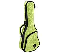 Ortega Guitars Jean Ukulele Gigbag - Concert Ukulele Bag - Height 66 cm - Width 23 cm - With Shoulder Straps - Cotton / Canvas, Green (OUB-CC-GRJ)