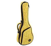 Ortega Guitars Jean Ukulele Gigbag - Tenor Ukulele Bag - Height 69 cm - Width 24 cm - With Shoulder Straps - Cotton / Canvas, Yellow (OUB-TE-SUJ)