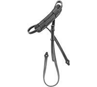 Ortega Guitars Mandolin Strap Adjustable - Padded Shoulderpart - for Mandolins - Genuine Leather, Black (OSMDLX-BK)