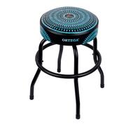 Ortega Guitars Padded Stage Stool - for Stage, Bar, Studio, Showroom - Height 61 cm - Blue Kaleidoscope (OBS24-BLKC)