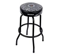 Ortega Guitars Padded Stage Stool - for Stage, Bar, Studio, Showroom - Height 76 cm - White Kaleidoscope (OBS30-WHKC)