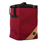 Ortega Guitars Premium Cajon Bag - Bag for Cajon - 13,5 x 17,75 x 13,5 Inches - With Carrying Handle and Backpack Straps - Canvas and Cotton, Bordeaux Red (OGBCJ-BX)