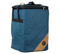 Ortega Guitars Premium Cajon Bag - Bag for Cajon - 13,5 x 17,75 x 13,5 Inches - With Carrying Handle and Backpack Straps - Canvas and Cotton, Ocean Blue (OGBCJ-OC)