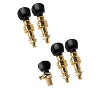 Ortega Guitars Professional 5-String Banjo Friction Tuning Pegs Gold w/Black ABS Buttons (OTMBJDC-GO)