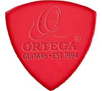 Ortega Guitars Real Leather Picks UKEPICK-ASS, Assorted Pack of 3 - black/white/red