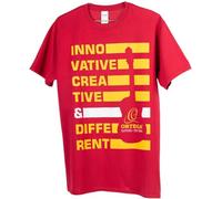 Ortega Guitars Slogan Design T-Shirt - XL - Guitarist Accessories, Red (OBAR-BU-XL)