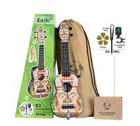 Ortega Guitars Soprano Ukulele Acoustic - Keiki K2 Series - Including Accessories - Agathis, ABS, Totem (K2-TM)