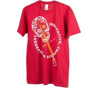 Ortega Guitars T-Shirt Skull Design - XL - Guitarist Gift - Guitar Accessories, Burgundy Red (OSKULL-BU-XL)