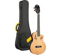 Ortega Guitars Tenor Ukulele Electro-Acoustic - Solid Body - Tourplayer Series - Including Gig Bag - Spruce/Okoume, Natural (RTPS-U-NAT)