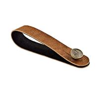 Ortega Guitars Vegan Strap Connector - for Guitar and Ukulele - Vegan Series - Brown (CONNECT-TN)