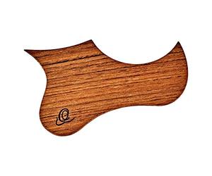 Ortega Guitars Wood Ukulele Pickguard - with Adhesive Foil, for Soprano and Concert Ukulele - Walnut, Natural (OWPSC-WN)