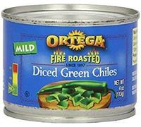 Ortega Mild Diced Green Chiles 4 Oz. Pk Of 3.