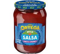 Ortega Mild Salsa, Thick and Chunky Chilli Sauces - 454 g Original Mexican Sauce