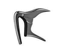 Ortega Guitars Capo Instrument Accessory - Flat - For Ukulele, Banjo - Aluminum Alloy, Black Chrome (OCAPOUKE-BCR)