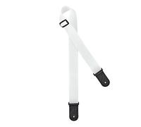 Ortega Guitars Adjustable Guitar Strap - Acoustic Guitar / Bass, Electric Guitar / Bass - Nylon Straps Series - Nylon, White (ONS50STD-WH)