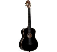 Ortega Onyx Series RUOX-BA baritone ukulele with gig bag