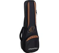 Ortega Guitars Pro Series Bag - Soprano Ukulele Bag - Height 55 cm - Wide Neck Brace - Shoulder Straps - Nylon, Black (OUGB-SO)