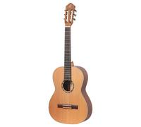 Ortega Guitars Classical Guitar Left-Handed - 7/8 - Family Series - Including Gig Bag - Cedar, Mahogany, Natural (R122-7/8-L)