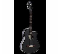 (B-Stock) Ortega Family Series RCE125SN-SBK Electro-Acoustic Classical Guitar with Gig Bag