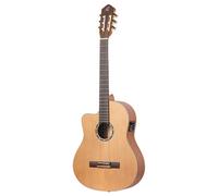 Ortega Guitars Classical Guitar Left-Handed - Electro-Acoustic, 4/4, Slim Neck - Family Series Pro - Including Gig Bag - Solid Canadian Red Cedar, Mahogany, Natural (RCE131SN-L)