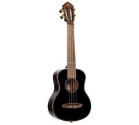 Ortega Guitars Tenor Ukulele Acoustic - Onyx Series - Including Gigbag - Spruce, Mahogany, Black (RUOX-TE)