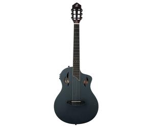 Ortega Tourplayer Deluxe Nylon String Guitar - Spruce Black + Bag