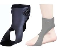 Ortesis para pie caído, tobillera, estabilizador de tobillo, soporte para pie caído para hemiplejia, calzado para accidentes cerebrovasculares, ortesis ajustable para pie caído, pie derecho, dere