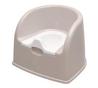 Orthex Potty Seat | Grey/White | Easy to Clean Durable Plastic Toilet Training | Boys, Girls, Kids Bathroom | BPA Free | 10-Year Guarantee | L37 x W35 x H29 cm