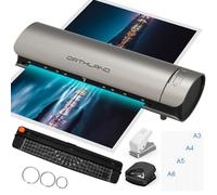 Orthland Laminator A3 with Laminating Pouches, Pack of 30 for A3 A4 A5 A6, 9 in 1 Hot and Cold Laminator Set with Paper Cutter and Corner Rounder for Office, School and Home, 80/125 Micron