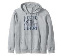 Ortho It's A Joint Effort Bone Humor for Orthopedic Nurse Zip Hoodie