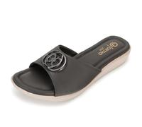 ORTHO JOY Comfortable Orthopedic Sandals for Women, Soft Cushioned Sole and Elegant Shoes for Everyday Wear, darkgray, 6 UK