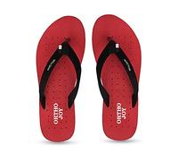 ORTHO JOY Doctor Orthopedic Slippers for Women, Everyday Use, MCR Chappals for Women, Red, 9 UK