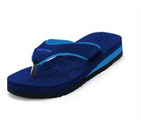 ORTHO JOY Doctor Orthopedic Soft Slippers for Women for Daily Use/mcr Chappals for Women/Orthopedic Slippers for Women, Navy Blue Sky Blue, 9 UK