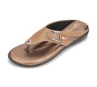 ORTHO JOY Doctor Shoes for Women Fancy Slippers for Women Orthopedic Ladies Slippers for Women, Beige, 5.5 UK