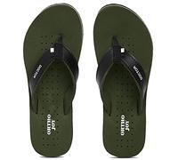 ORTHO JOY Extra Soft Orthopedic Slippers for Women with Comfortable Fit for Everyday Use, Dark Green, 4 UK