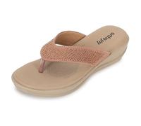 ORTHO JOY Ortho Women's Premium Comfort Everyday Walking Sandals, pink, 4 UK
