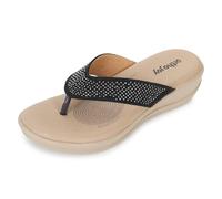 ORTHO JOY Ortho Women's Sandals - High Quality Comfort for Everyday Walking, black, 8 UK
