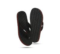 ORTHO JOY Slippers for Women's Care | Orthopaedic | Diabetics | Acupressure | Comfortable | MCR | Flip Flop Women and Girls Home for Everyday Use, Black, 7 UK