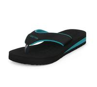 ORTHO JOY Slippers orthopaedic soft women's everyday chappals mcr slippers women's orthopaedic slippers, Black Sea Green, 8 UK