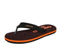 ORTHO JOY Soft Slipper Ortho Care Orthopaedic and Diabetic Super Fit Comfort Doctor Slipper Dr. Slipper MCR Chappals Men's Flip Flop, brown, 9.5 UK