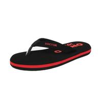 ORTHO JOY Soft Slipper Ortho Care Orthopaedic and Diabetic Super Fit Comfort Doctor Slipper Dr. Slipper MCR Chappals Men's Flip Flop, black, 12.5 UK