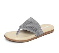 ORTHO JOY Unusual doctor's slippers, comfortable flat sandals for women, stylish, Grey, 4.5 UK