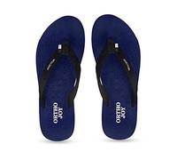 ORTHO JOY Women's Orthopaedic Slippers Everyday Wear Mcr Chappals, navy, 6 UK