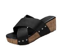 Ortho Sandals for Women UK Water Sandals Womens Womens Heeled Ladies Wedding Shoes Black Chunky Toepost for Women Mens Reflexology Black 4 5
