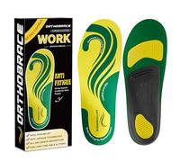 Orthobrace Work Boot Insoles All Day Shock Absorption Anti Fatigue Mid High Arch Support for Men Women Relieve Foot Pain Work Insoles