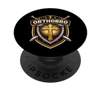 Orthobro Christian Orthodox Brother Eastern Oriental Faith PopSockets Adhesive PopGrip