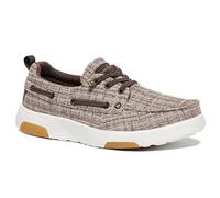 OrthoComfoot Womens Boat Shoes with Arch Support, Comfortable Slip on Shoes for Orthopedic, Plantar Fasciitis Casual Deck Loafers for Heel and Foot Pain Relief, W5- Dark Brown, 8 UK