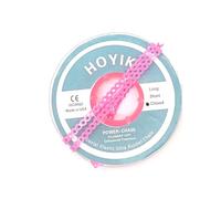Orthodontic Dental Elastic Ultra Power Rubber Chains Multi-Colors Rubber Chains for Braces Power Dental Orthodontic (Pink, Short)